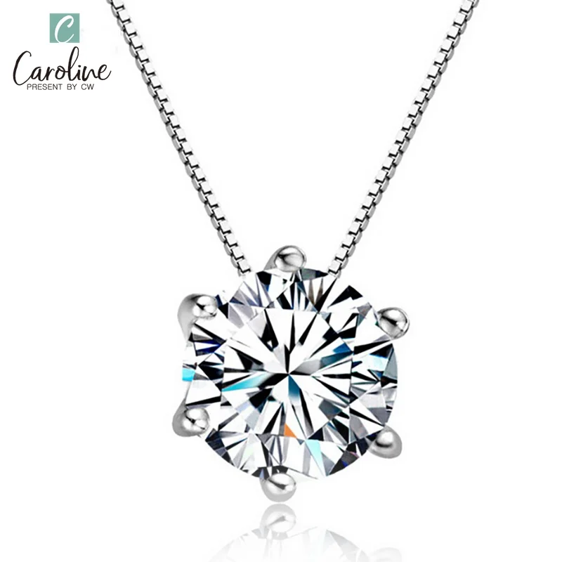 

European and American Fashion Jewelry Six-claw Woman Zircon Necklace Wholesale
