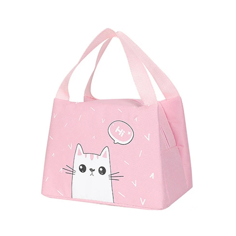 

Cartoon Insulated Kids Lunch Bag Aluminum Foil ThickMini Portable freezable lunch bag Student bring Rice bag