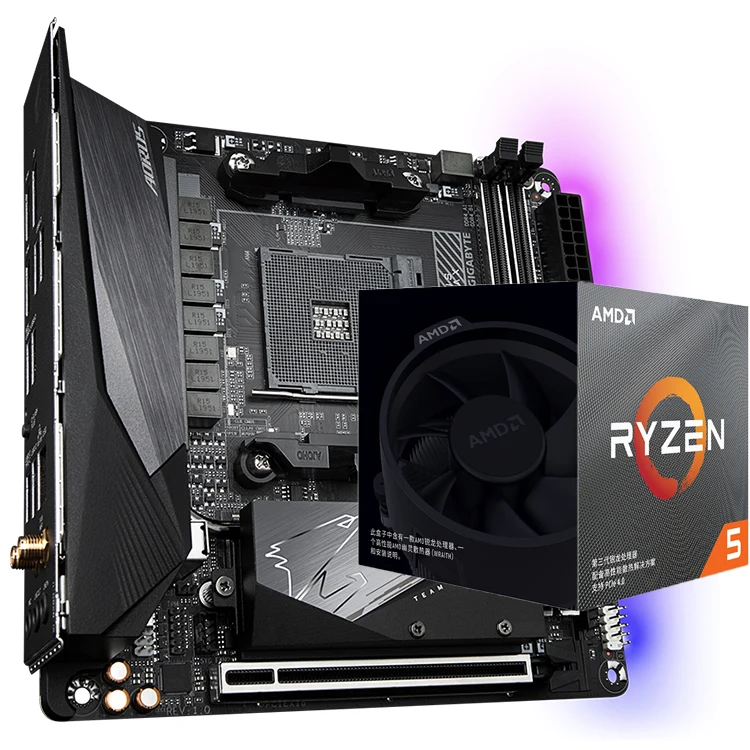 

GIGABYTE B550I AORUS PRO AX ITX Gaming Motherboard support Ryzen CPU 3600X/3700X/3800X/3900X Processor B550 Chipset