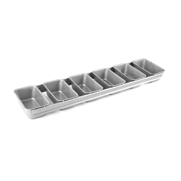 

6 slotted toast box non-stick Alumminum steel baking loaf pan baking tray toast box bread molding bread baking