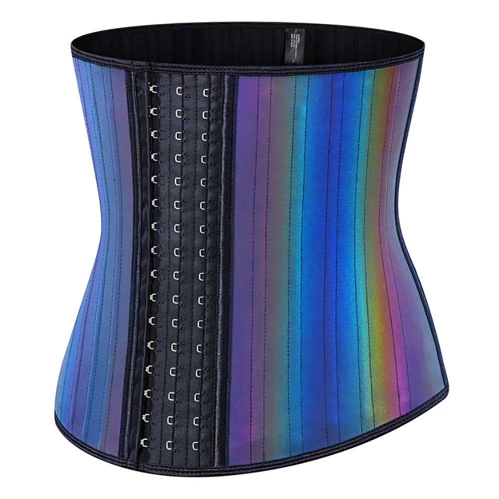 

Tik Tok 25 Steel Bone Waist Trainer Illusion Faja Butt Lifter Latex Fabric Height 30cm Body Shape, Color as picture