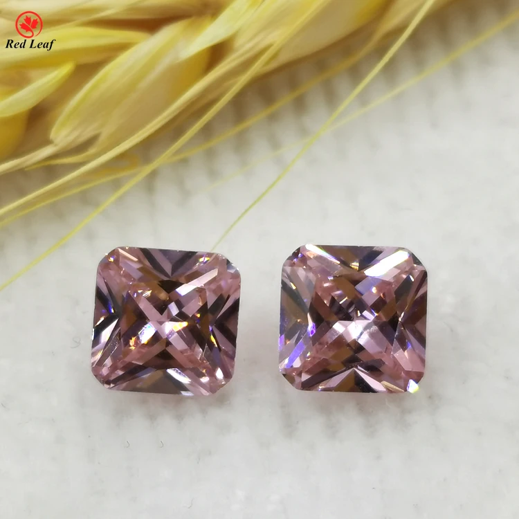 

Wuzhou Wholesale Prices Square Cut Pink Cubic Zirconia Synthetic Loosse Gemstone, Multicolor