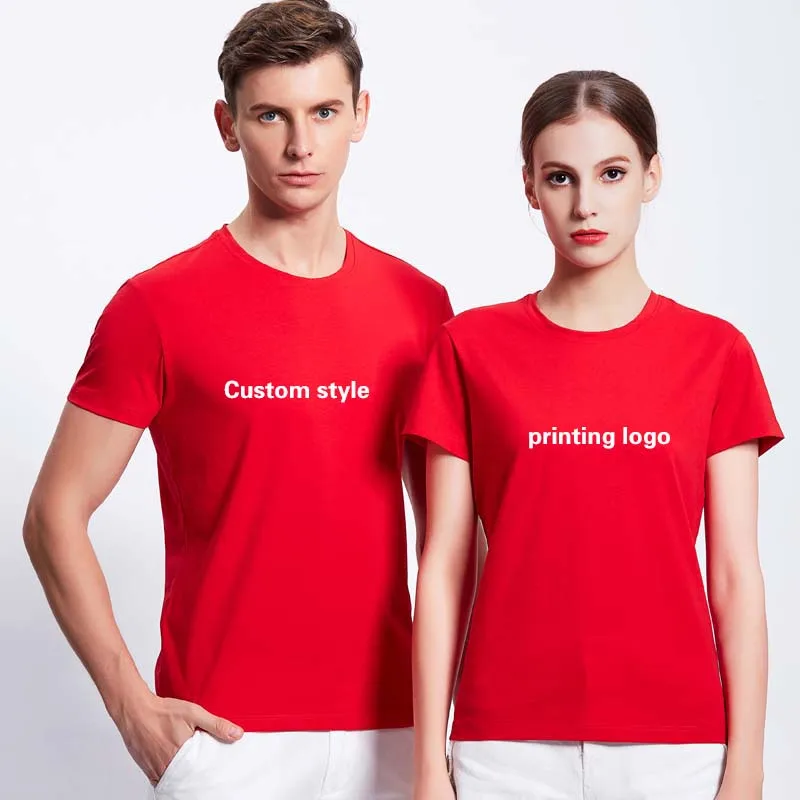 

OEM 100% pure cotton 180gsm multi-color design logo custom tshirt