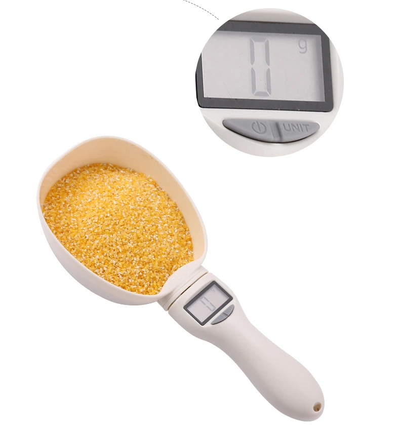 

oem home kitchen food measure coffee bean scoop precise pet dog scale cup cat weight scooper Digital electric measuring spoon