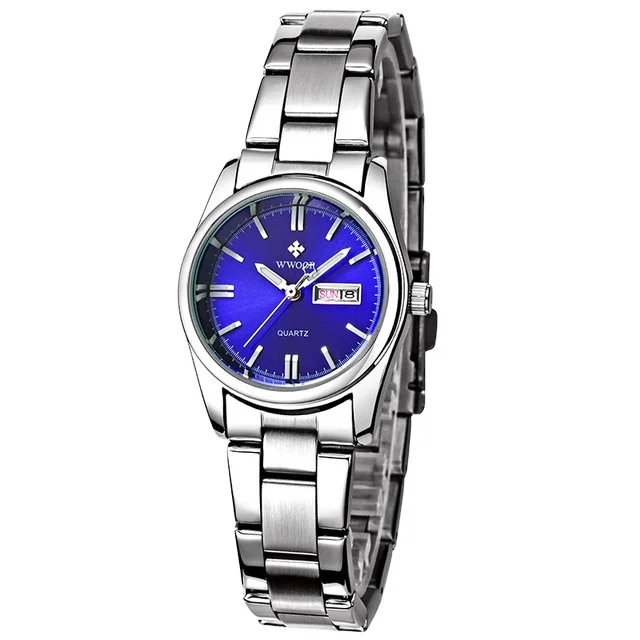 

WWOOR 8804 Women Watches Stainless Steel Waterproof Ladies Watch Calendar Week Female Quartz Wristwatches relogio feminino