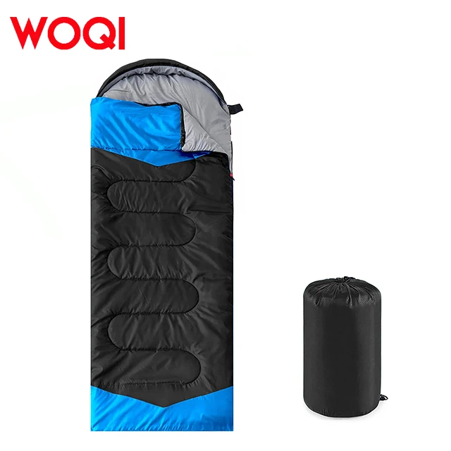 WOQI Wholesale Outdoor Customization Season 3 Ultra Light Adult Envelope Hiking Sleeping Bag