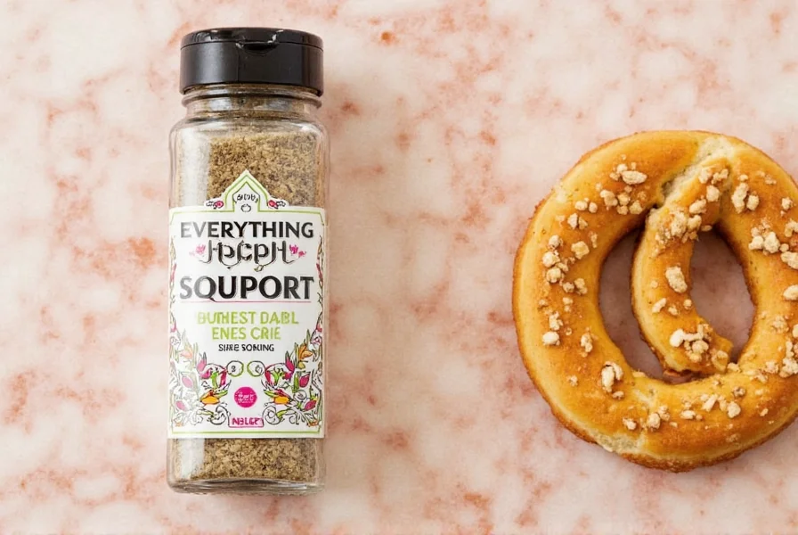 Everything Bagel Seasoning in a Glass Jar