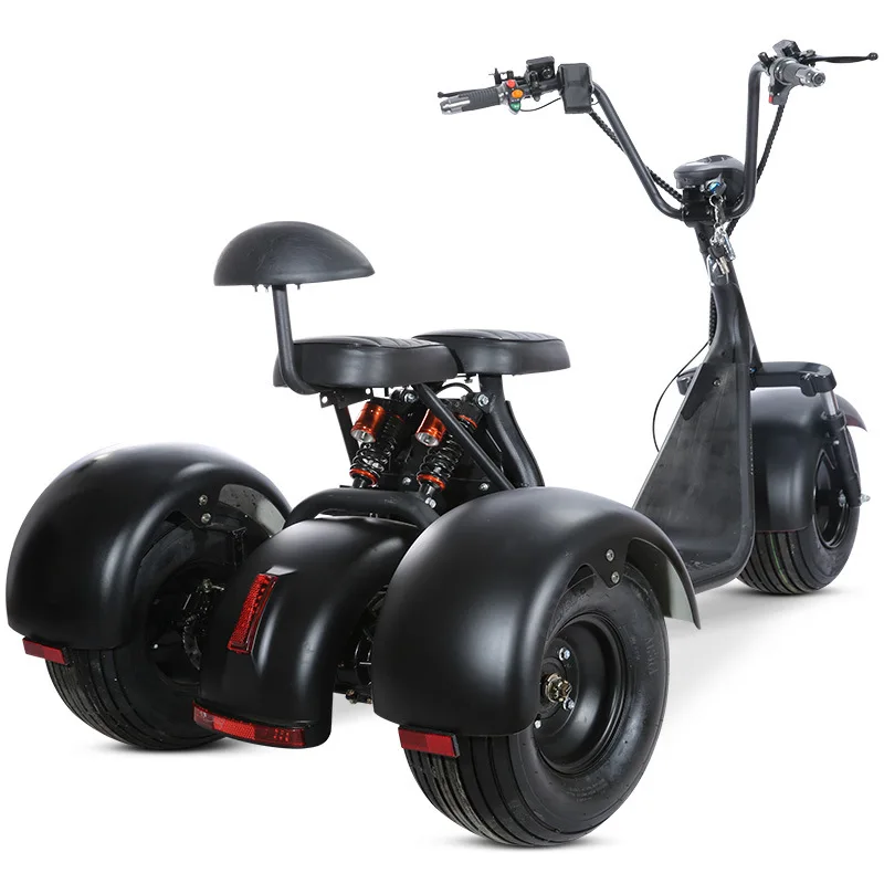 

New Europe Warehouse 2000W 60V 20Ah Electric Scooter City Coco, Citycoco Tricycle Eco Friendly Mobility Motorcycles, Black