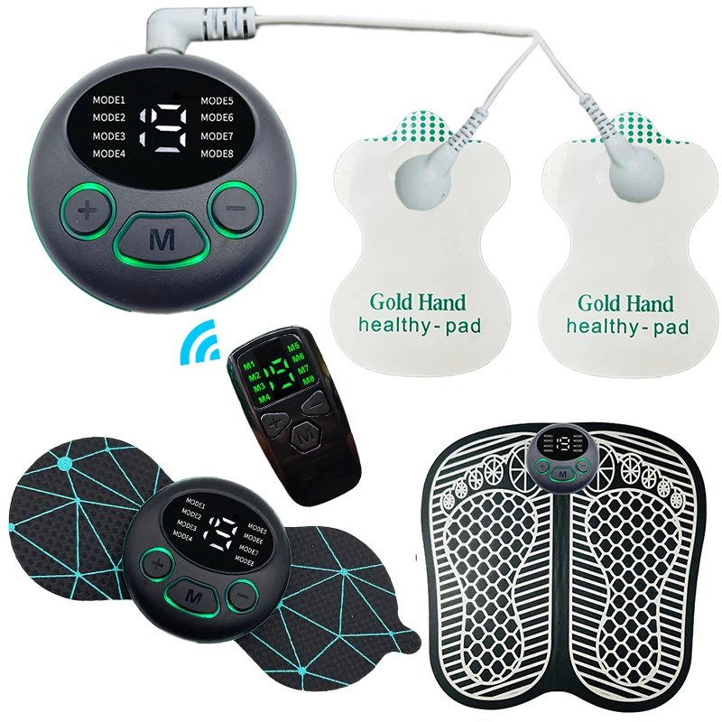 

Foot massager Electrodes neck back pain relief device ems muscle stimulator Pad physical therapy equipment Tens units Machine