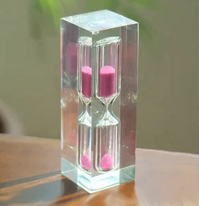 Image of Custom Acrylic Hourglasses 2 Minute Acrylic Sand Timer Factory