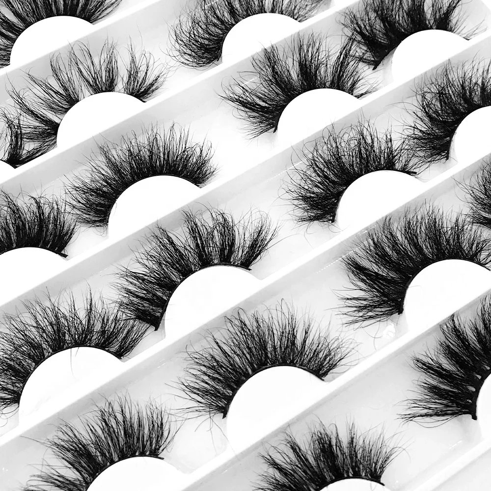 

lasheswholesale vendor 25mm 3d mink eyelashes vendor custom lashbox packaging dramatic mink eyelashes, Black color