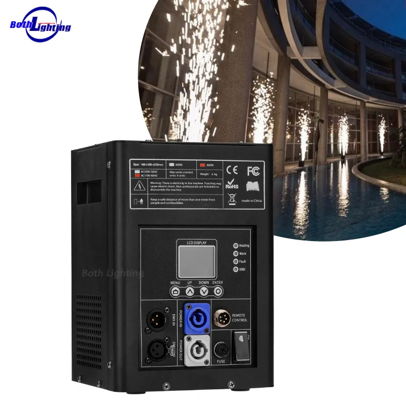 

bothlighting 600w Intelligent Fireworks Machine Special effect wedding stage light firework machine Cold Spark Machine