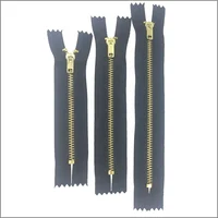 

No.3 Cheap Price Gold teeth Pin lock Close end Jeans Brass Metal Zipper for jeans 10cm 12cm 15cm