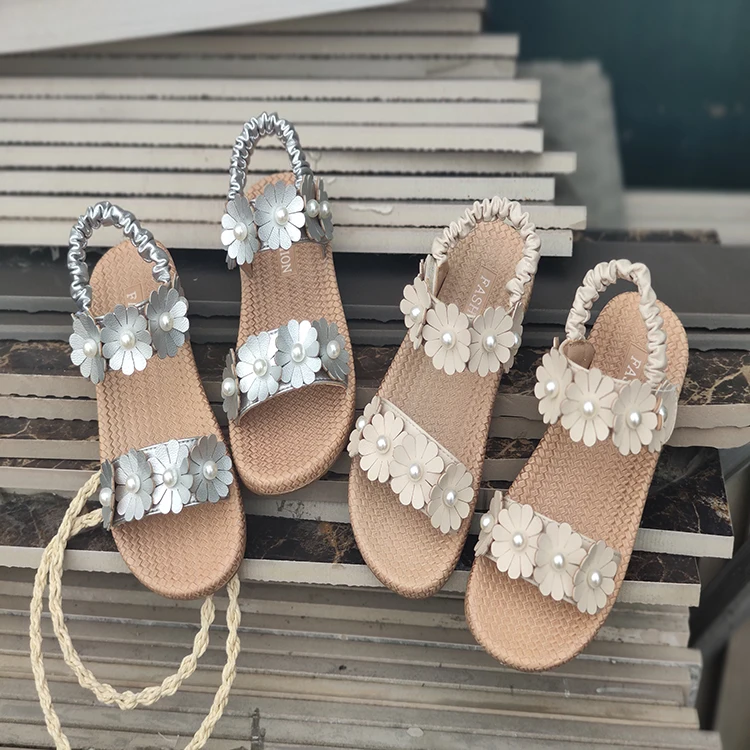 

Fairy style sandals children's fashion wild summer new soft-soled non-slip beach flat Roman sandals
