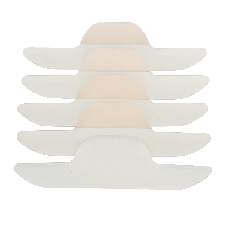 

China Factory Price 5pcs Collar Sweat Pads Disposable White T-shirt Absorbing Deodorants Stickers Anti Perspiration Collar Pad