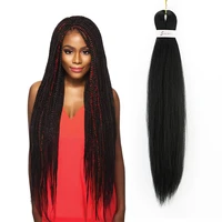 

Pre Stretched Braiding Hair Synthetic Fiber Crochet Braids Braiding Yaki Texture Hair Extension ez braid