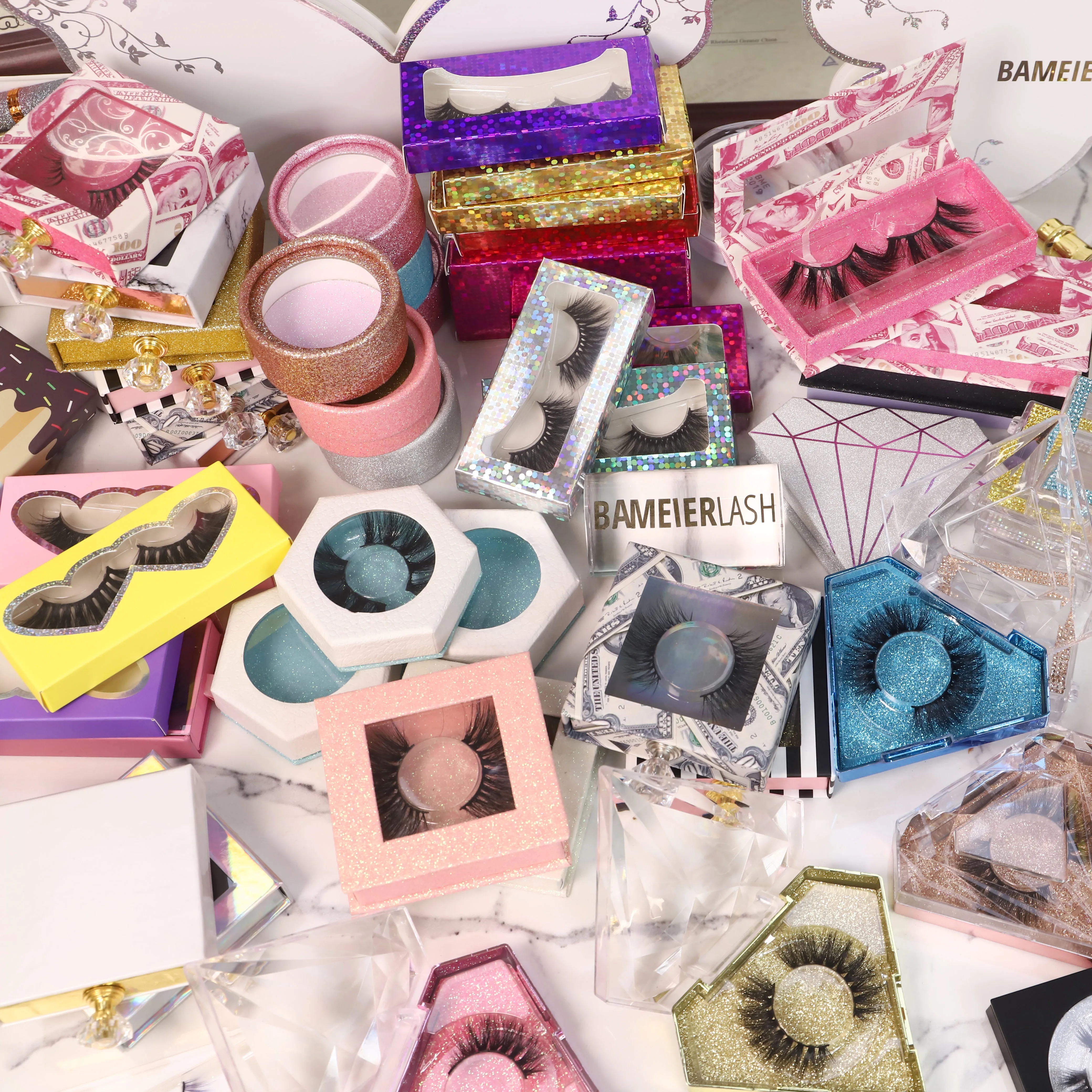 

Private Label Handmade Fluffy 25 mm 5d Mink Eyelashes Vendor, Natural black