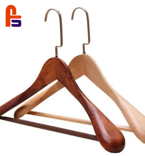 

Gold hook square metal hook broad shoulder wood coat hanger Clothing store Boutique special wardrobe custom style store