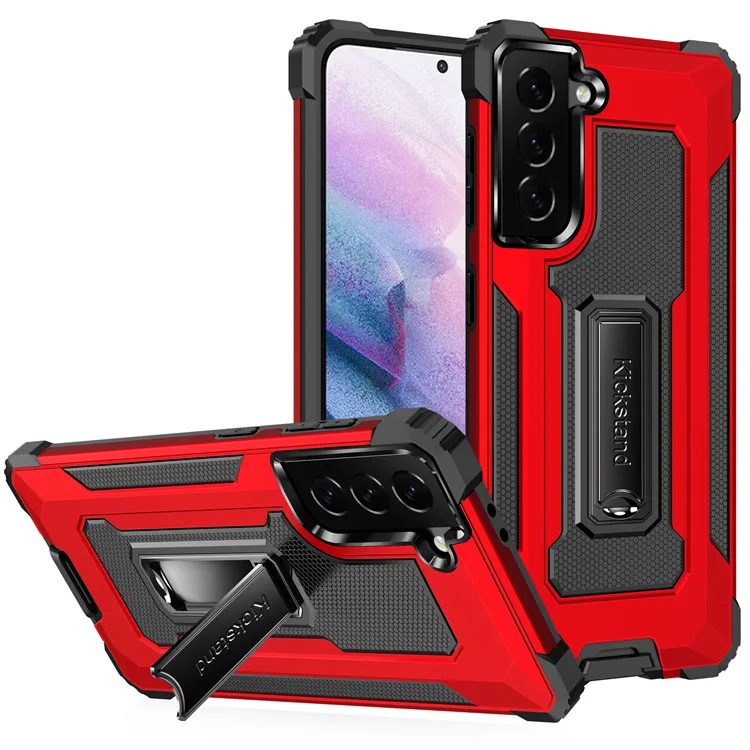 

Design tpu pc rugged anti scratch bracket phone back case cover for iphone 8 plus