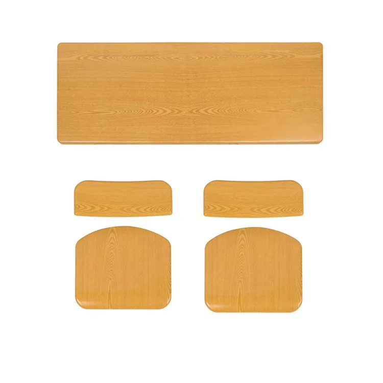 
Werzalit moulded board double student desk and chair for school furniture 