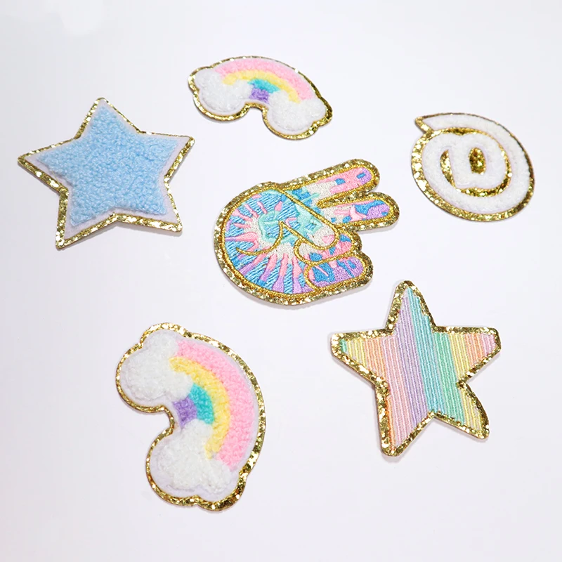 

2021 Sew On Jacket Patch Custom Terry Cloth Iron On Embroidery Letters Patches Logo For Clothing