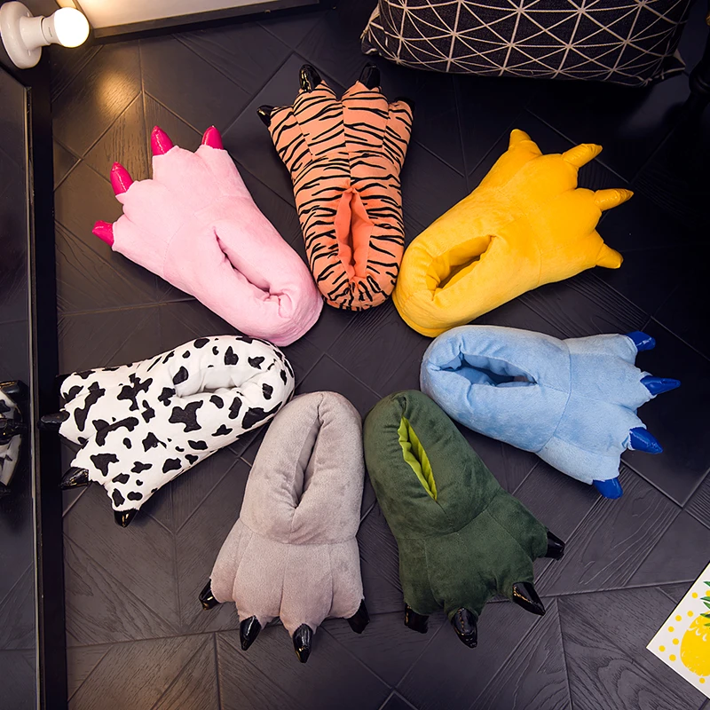 

Factory direct supplier Dragon Claw Dinosaur Foot Monster Slippers, Customized colors