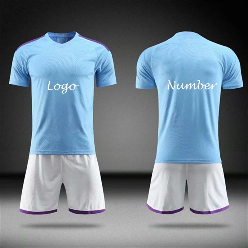 Wholesale Latest Design 100% Polyester Soccer Jersey Wear Sets Soccer Kits Men Sublimation Color