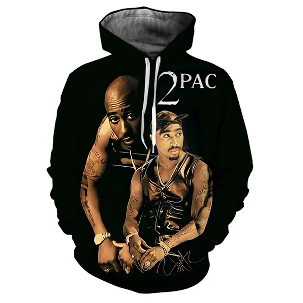 

Rapper Tupac 3D Printed Hoodies 3D Printing Hoodies Casual men Pullover