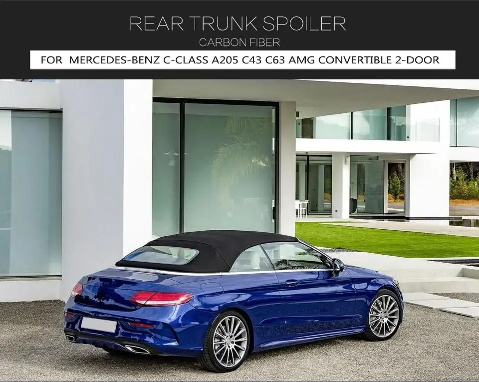 Carbon Fiber Spoiler For Mercedes Benz C Class 05 C43 C63 Amg Convertible 2 Door 15 Buy Rear Spoiler For Mercedes For Mercedes Benz Rear Spoiler For Mercedes Spoiler Product On Alibaba Com