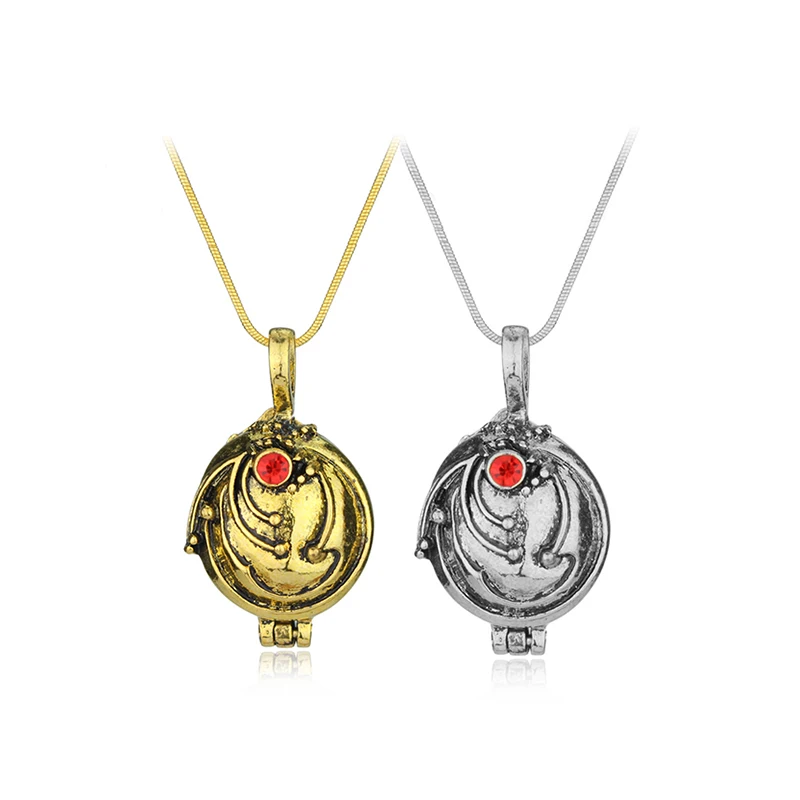 

The Vampire Diaries Elena Vervain Two Colors Locket Led Pendant Light Necklace, Silver,bronze