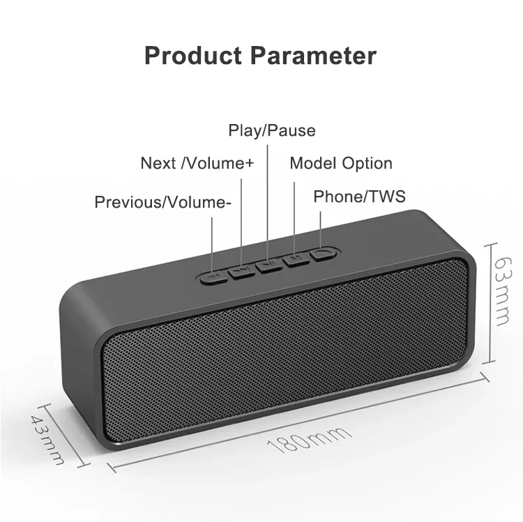 Wholesale 4000mAh Battery 6W Portable Bluetooth Speaker, Big MagicBox mini Wireless Stereo Speakers with Ultra Bass - ANKUX.COM
