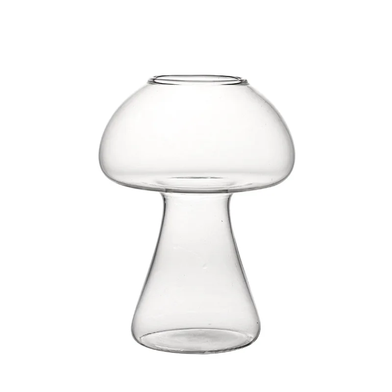 

HY Japanese wholesale factory product red wine glass mushroom cup unique shape hotel home decoration tableware goblet cups