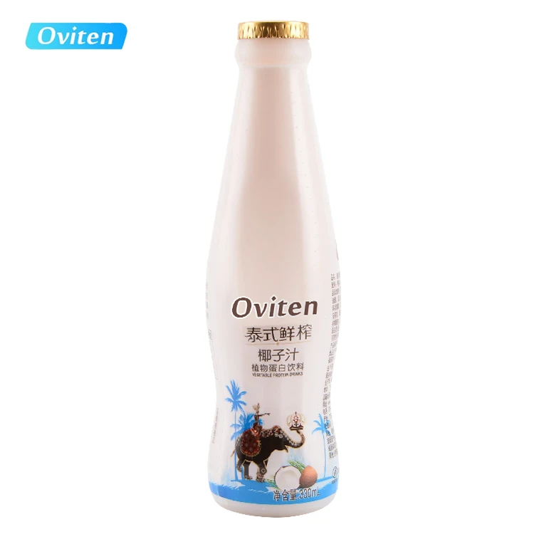 
OEM 300ml Glass Bottle Protein Soy Milk Drink 