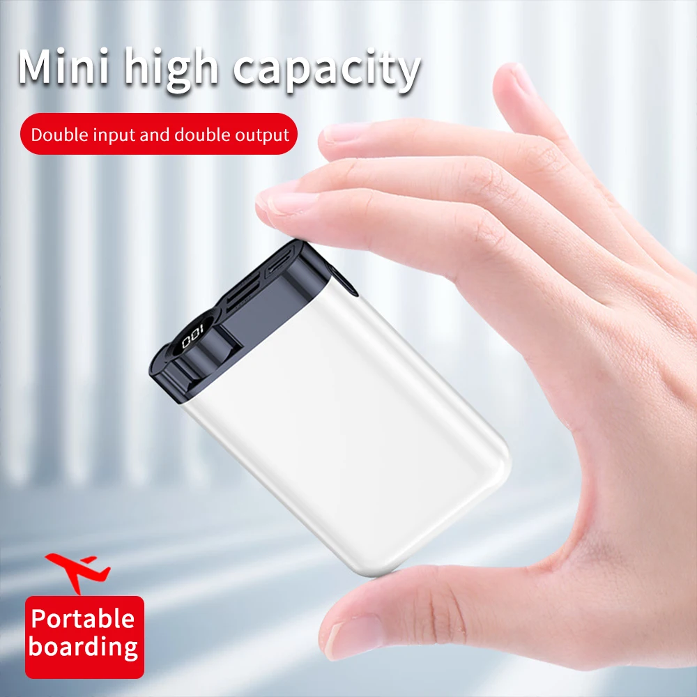 

Free Shipping 1 Sample OK New Arrivals Electroplating Process Dual usb 10000mAH Portable Mini Power Bank Mobile Charger