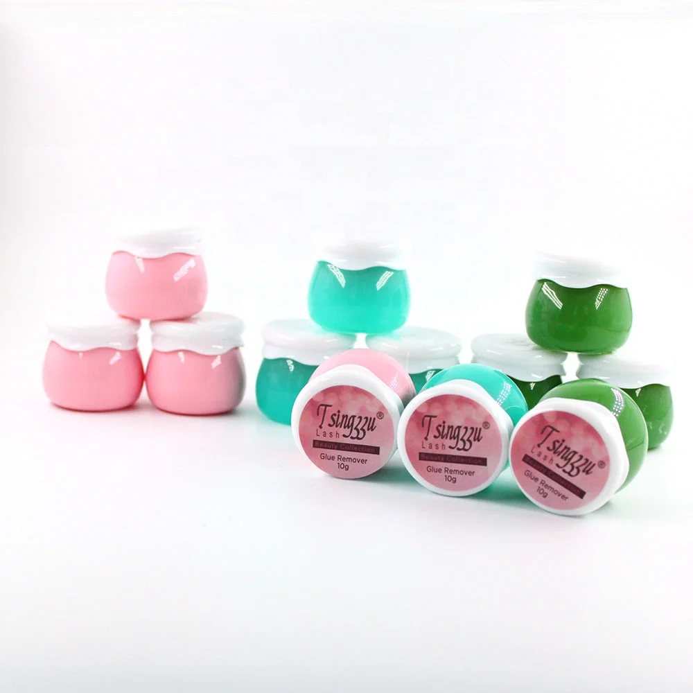 Tsingzzu Private Label pink Eyelash Adhesive Lash Extension Cream Remover False Eyelash Glue Remover