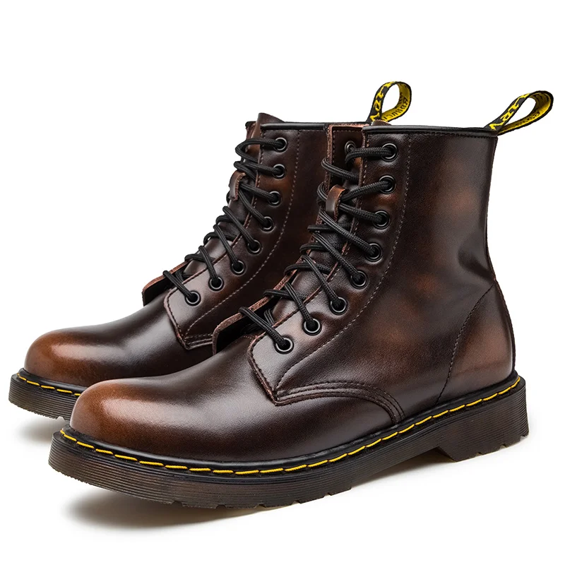 

Wholesale Waterproof Fashion Full Grain Leather Ankle Chukka Boots Casual Dress Shoes Men's Genuine Leather Boots for men