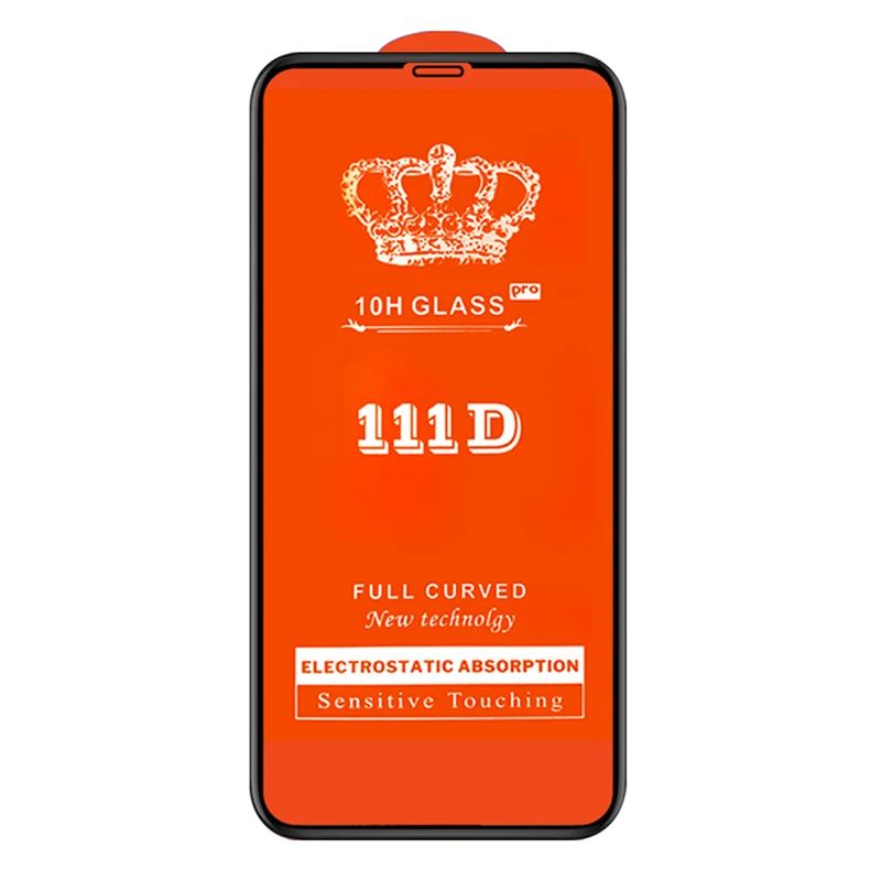 

111D tempered glass for iphone 12 real 3D big arc glass protector full screen full glue tempered glass, Transparent
