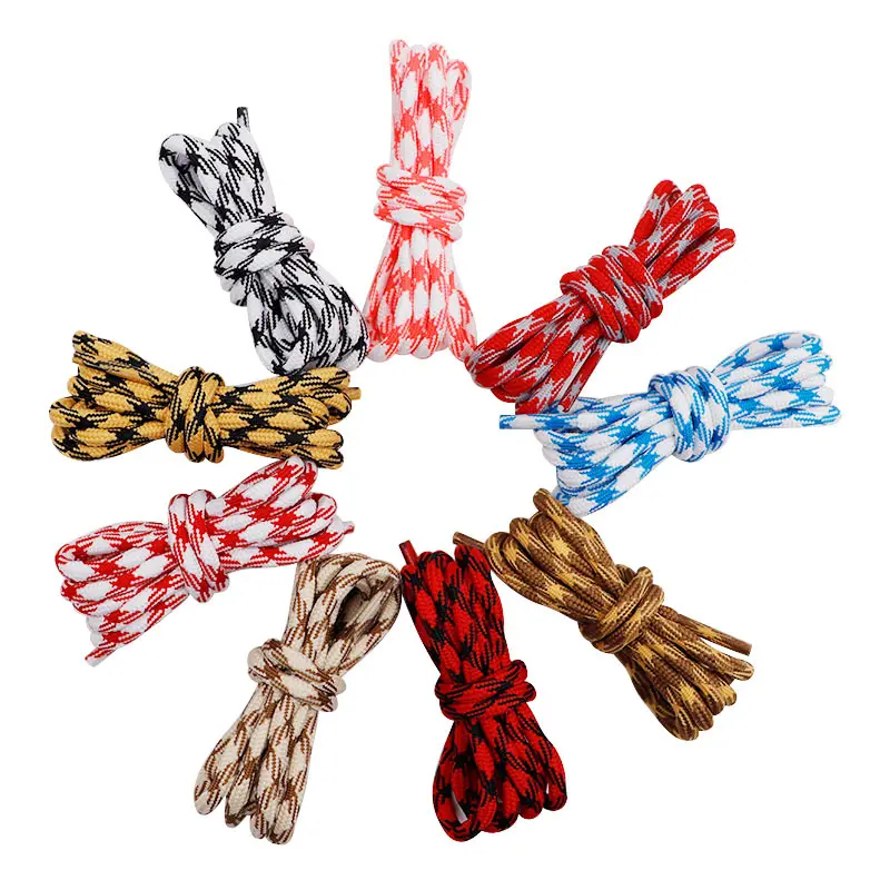 

Weiou Direct Selling Length 120CM Polyester shoelaces Round Athletic bootlaces for Yz 350, jordans and AF1 Sneaker Shoes