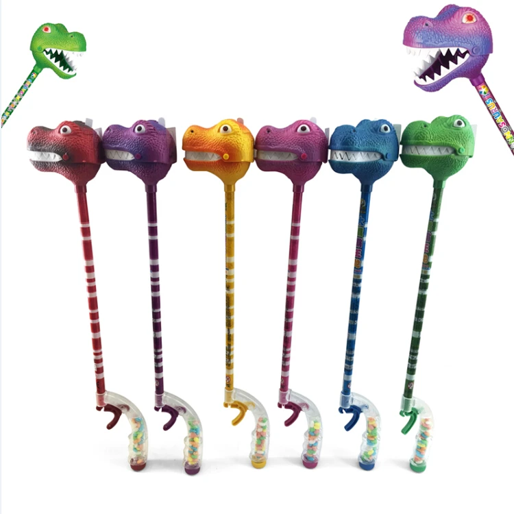 Electrical Big Mouth Dinosaur Toy Candy Grabber With Light And Sound ...