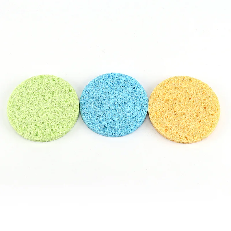 

Hot Selling Round Shape Konjac Sponge Cosmetic Puff Face Cleaning Sponge Natural Konjac Puff Facial Cleanser, Pink ,matcha, purple, the egg yolk