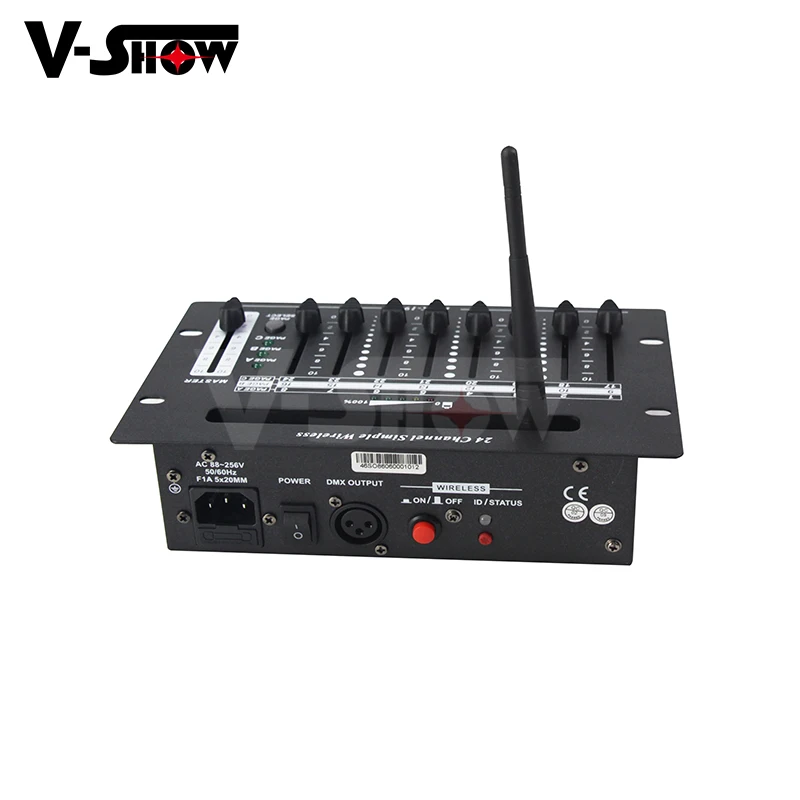 

shipping from USA 24 channel Battery wireless dmx simple controller for Dmx Light Console Dimmer Controller