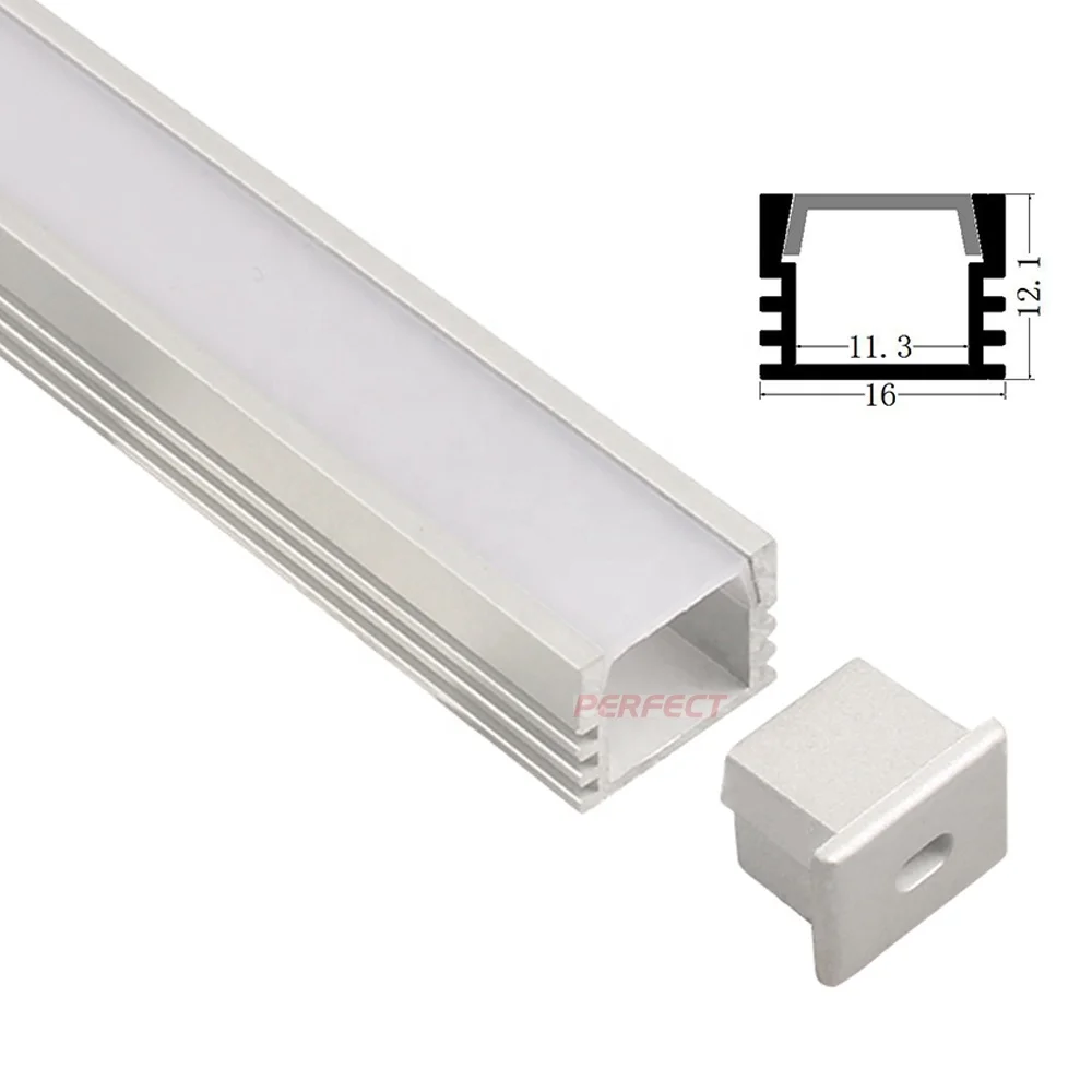 Wholesale Surface Mounted LED Profile Waterproof Plastic LED Extrusion for Fridge