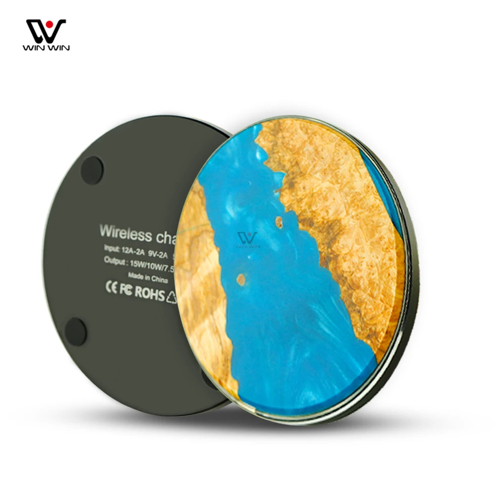 

10W Wireless Charger Stand Best Selling Products 2021 in Usa Amazon, Natural wood color