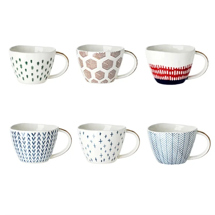 

Hot Selling Home Large capacity Nordic Japanese retro ceramic mug, Customized color