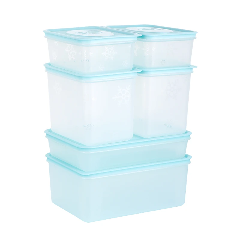 

6-Pack PP Airtight Kitchen Pantry Storage Food Fridge Organizer Container Set