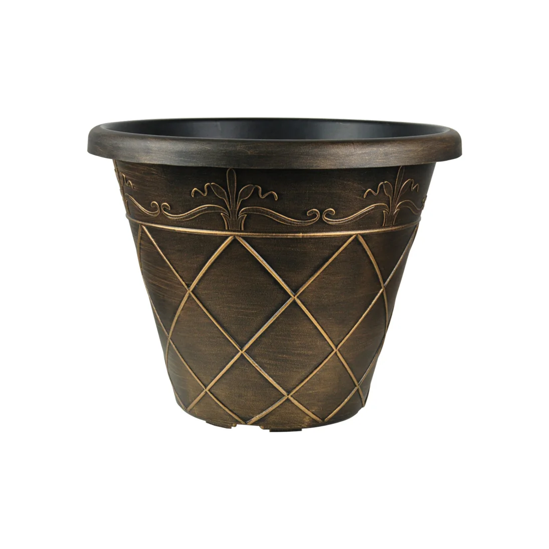 

Wholesale Manufacturer Price Europe Style Golden Wire Garden Home Indoor Decoration Plastic Planter Pot, Customized color