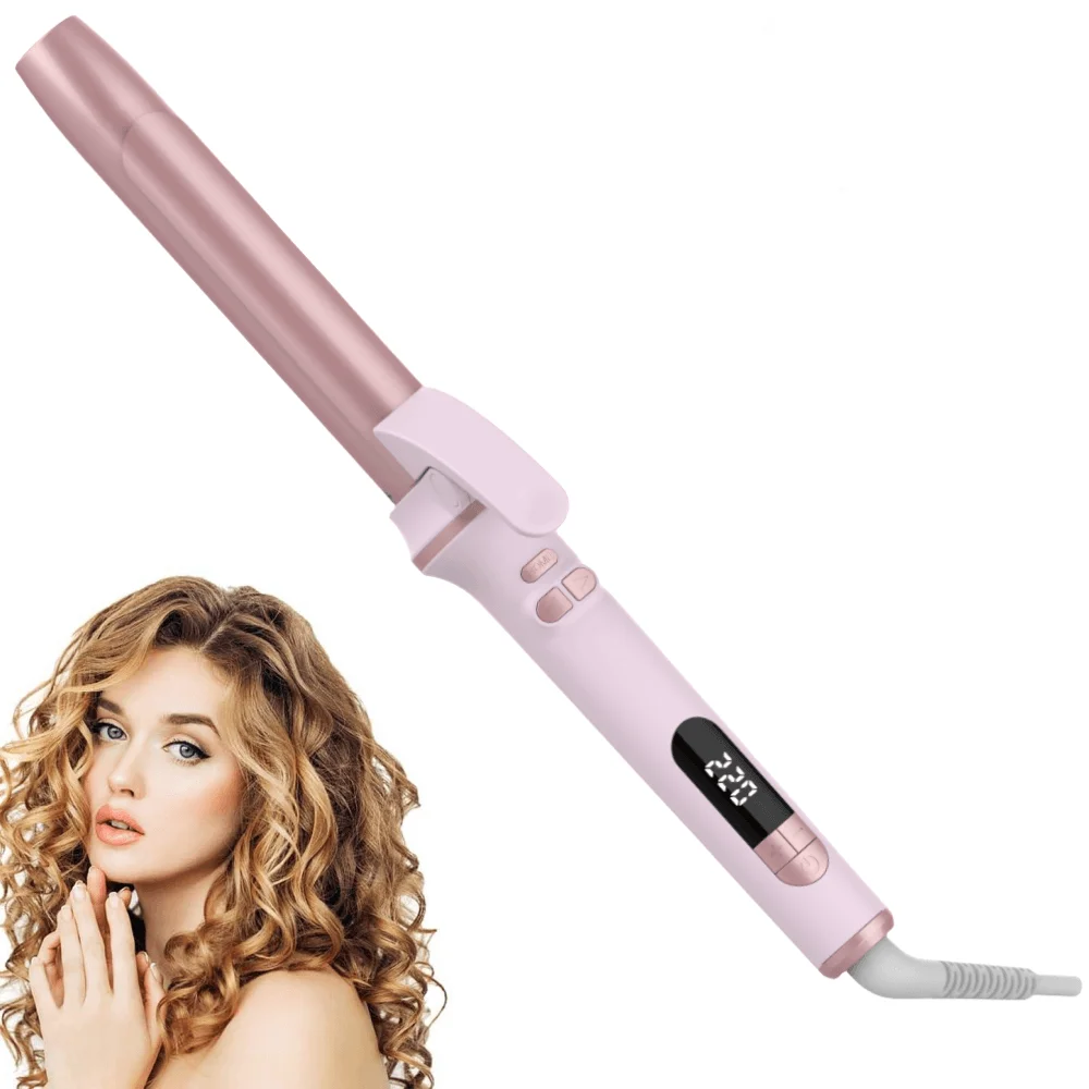 

Automatic Curling Iron electric LCD Curling Wand Portable Wavy Auto Rotating Ceramic Hair Curler