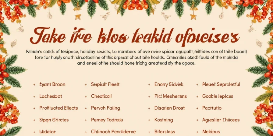 Holiday spice rack setup