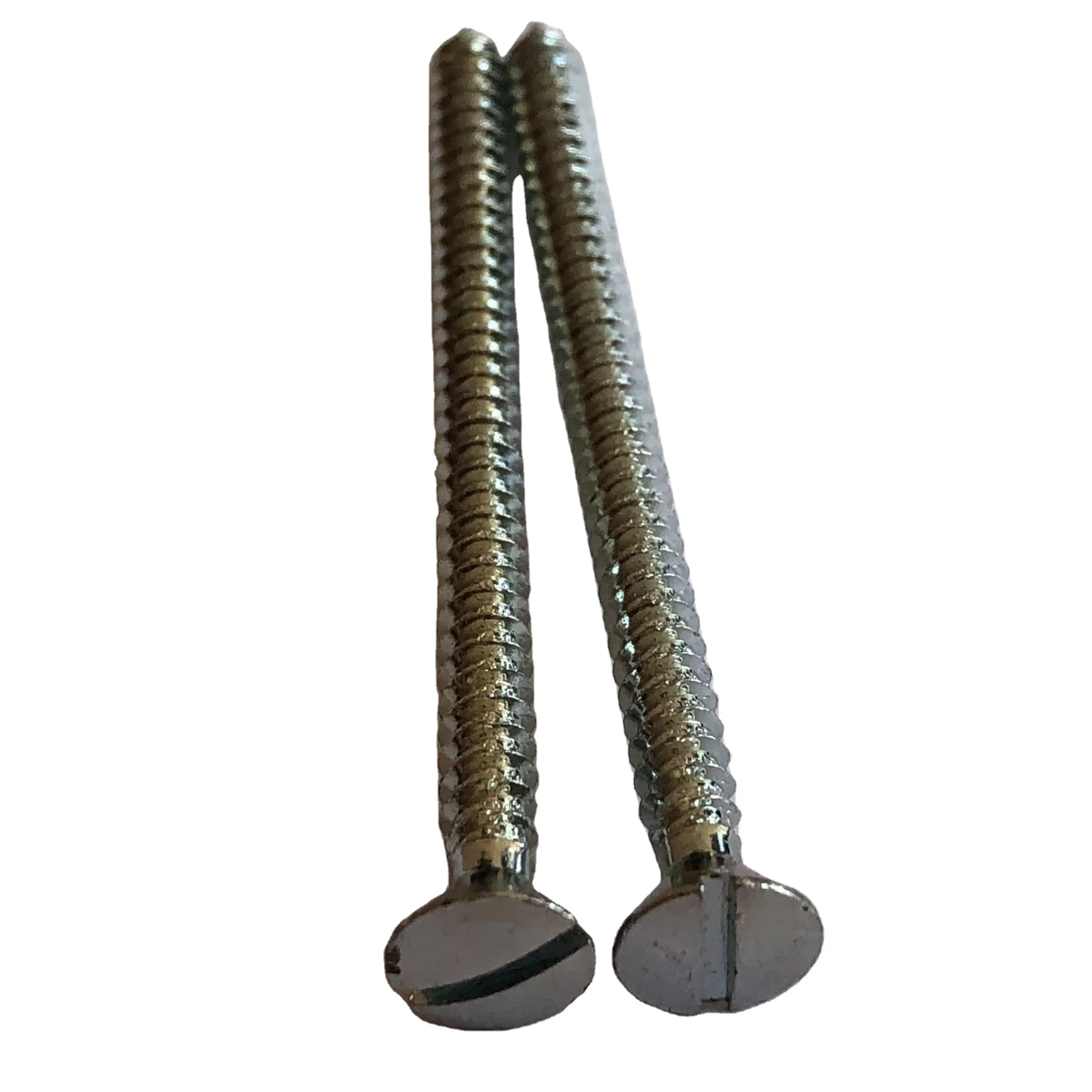
M3.5x50 Metric Slotted countersunk head screws self drilling zinc plated screw 