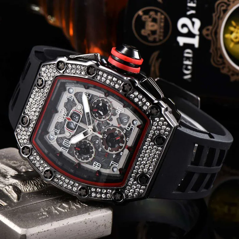 

RM Wholesale Watches Men Wrist Reloj Iced Out Watch Diamond Hip Hop Watch Diamond